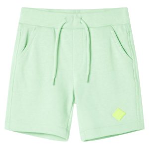 Calções de criança com cordão verde brilhante 140