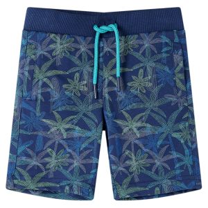 Calções de criança com cordão azul-escuro 92