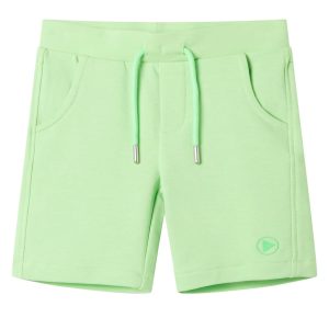 Calções de criança verde fluorescente 104