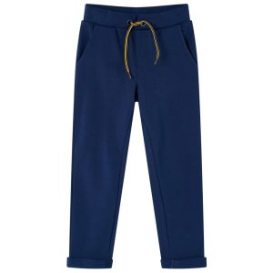 Calças de criança com cordão azul-marinho 116