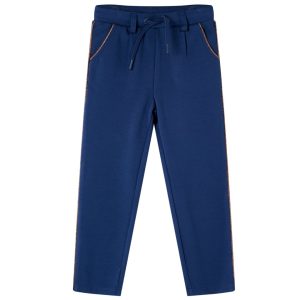 Calças de criança com cordão azul-marinho 104
