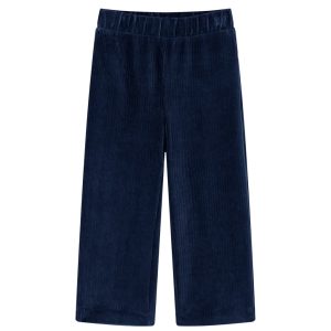 Calças para crianças bombazina azul-marinho 104