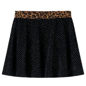 Saia para criança com cinta leopardo preto 92