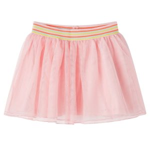 Saia de tule para criança rosa-claro 128