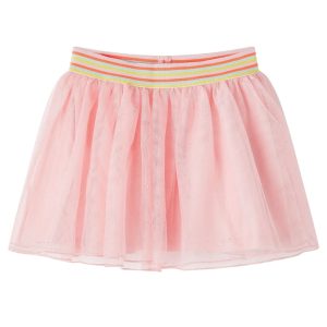 Saia de tule para criança rosa-claro 140