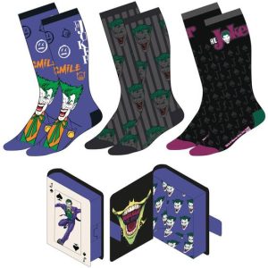 PACK CALCETINES 3 PIEZAS BATMAN JOKER
