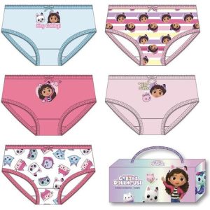 PACK BRAGUITAS SINGLE JERSEY 5 PIEZAS GABBY´S DOLLHOUSE