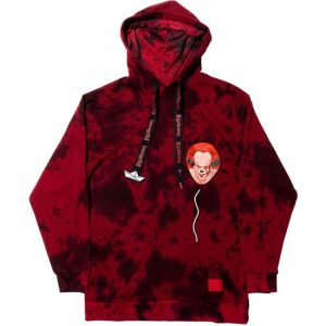 SUDADERA UNISEX CON CAPUCHA CARA DE PENNYWISE EN GLOBO M