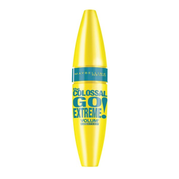 Maybelline The Colossal Go Extreme Waterproof Máscara De Pestañas Negra Volumen- 9,5ml