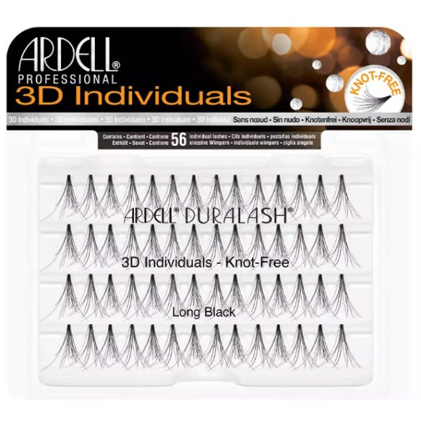 Ardell Pestañas Postizas 3D Individuales Long Black