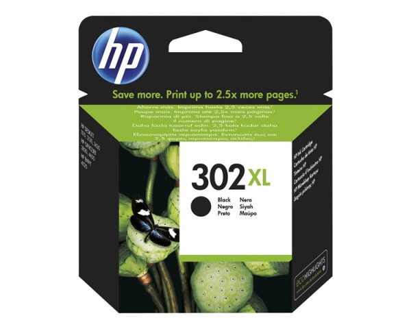 CARTUCHO TINTA NEGRO HP 302 XL (F6U68AE)