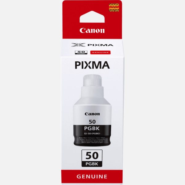 Botella tinta canon gi - 50pgbk negro 135ml 6000 paginas