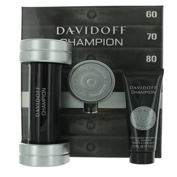 Davidoff Champion Eau De Toilette Spray 90ml Set 2 Piezas