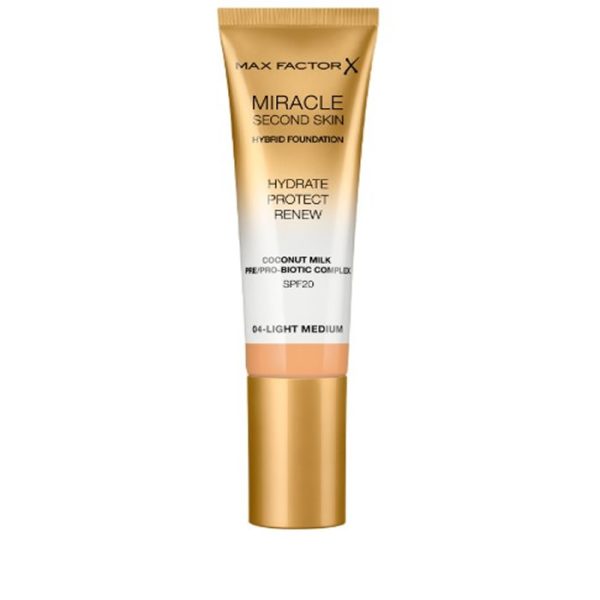 Max Factor Miracle Second Skin Spf20 4 Light Medium 30 ml