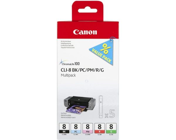 MULTIPACK 3 CARTUCHOS CANON TINTA CLI-8 C/M/Y