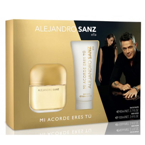 Alejandro Sanz Mi Acorde Eres Tu Eau De Toilette Spray 100ml Set 2 Piezas