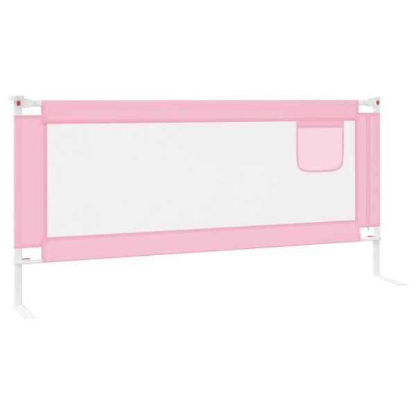 Barra de segurança p/ cama infantil tecido 200x25 cm rosa - Image 4