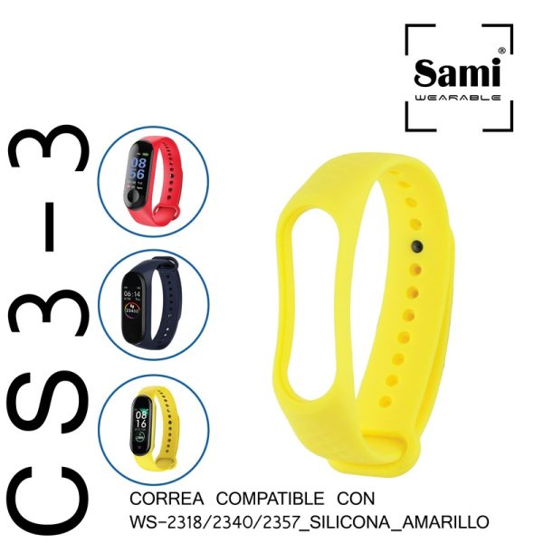 CORREA SILICONA - AMARILLO COMPAT BAND 3-4-5-6