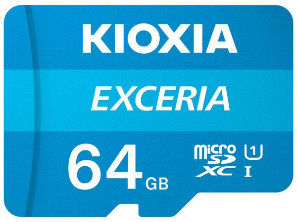 Tarjeta memoria micro secure digital sd kioxia 64gb exceria uhs - i c10 r100 con adaptador