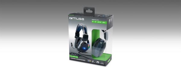 AURICULAR GAMING MUSE CONECTOR USB Y SPLITER JACK - CON LUCES Y MICROFONO - Image 3