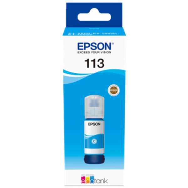 Cartucho tinta epson 113 ecotank pigment c13t06b240 cian ink bottle