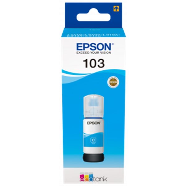 Cartucho ecotank epson 103 cian ink botella para l3110 -  l3150 -  l3111 -  l3151