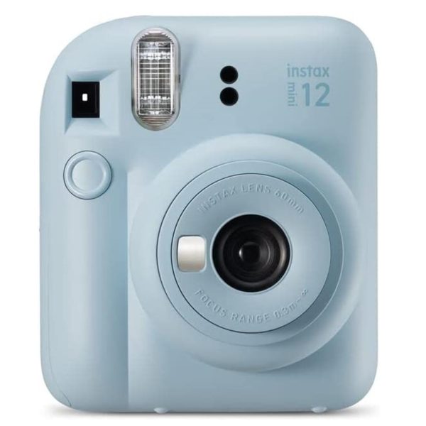 Camara fujifilm mini instax 12 flash -  autoexposicion -  azul pastel