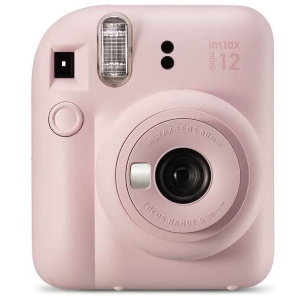 Camara fujifilm mini instax 12 flash -  autoexposicion -  rosa pastel