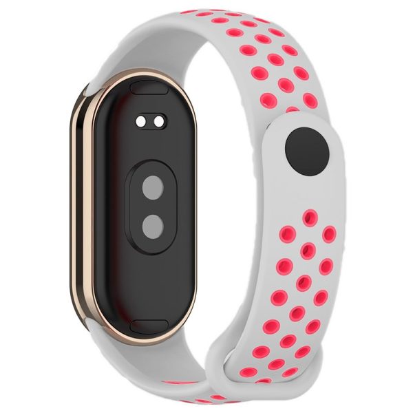 Correa COOL para Xiaomi Smart Band 8 Sport Gris-Rosa - Image 3