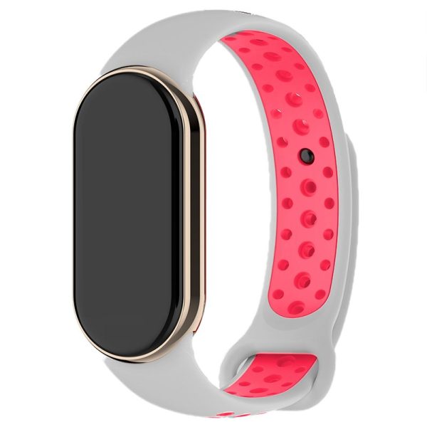 Correa COOL para Xiaomi Smart Band 8 Sport Gris-Rosa