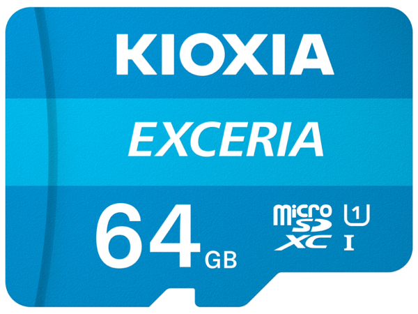 MICRO SD KIOXIA 64GB EXCERIA UHS-I C10 R100 CON ADAPTADOR