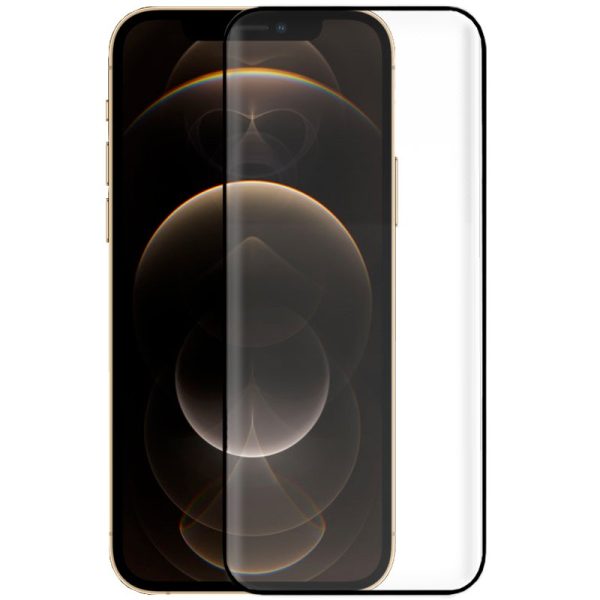 Protector Pantalla Cristal Templado COOL para iPhone 12 Pro Max (FULL 3D Negro)