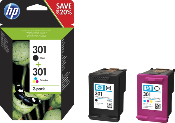 TINTA HP 301 PACK AHORRO NEGRO TRICOLOR