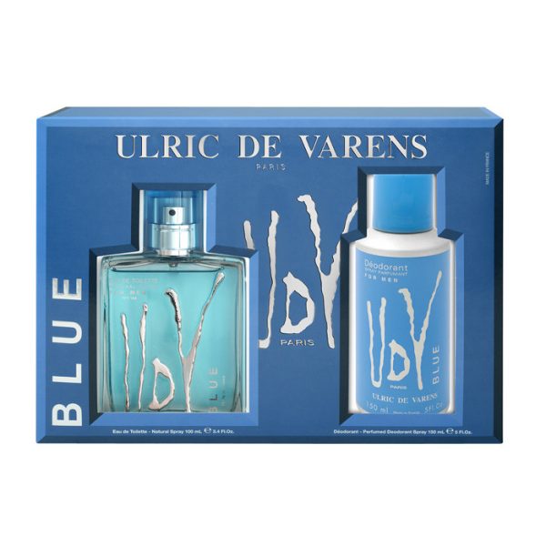 Ulric De Varens Blue Eau De Toilette Spray 100ml Set 2 Piezas