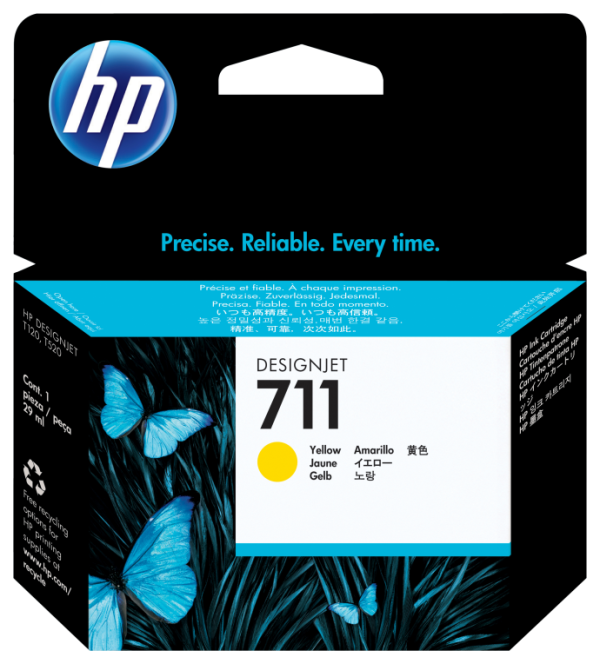 TINTA HP 711 AMARILLO