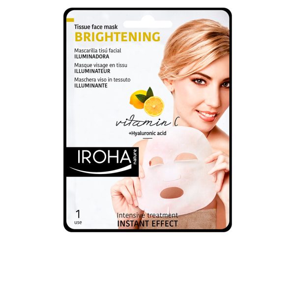 Iroha Nature Iluminadora Mascarilla Facial Tisú Vitamina C 1 Unidad