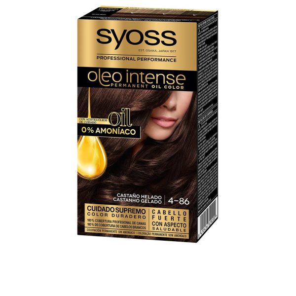 OLEO INTENSE cor de cabelo sem amônia #4.86-marrom gelo 5 un.