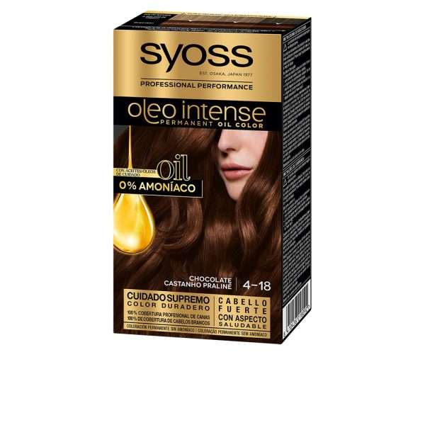 OLEO INTENSE cor de cabelo sem amônia #4.18-chocolate 5 pz