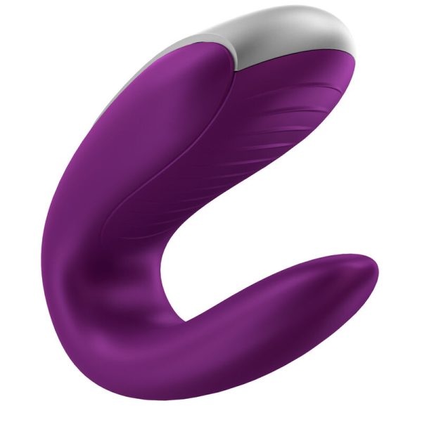 SATISFYER DOUBLE FUN PARTNER VIBRATOR - ROXO - Image 7