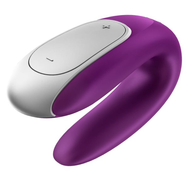 SATISFYER DOUBLE FUN PARTNER VIBRATOR - ROXO - Image 9