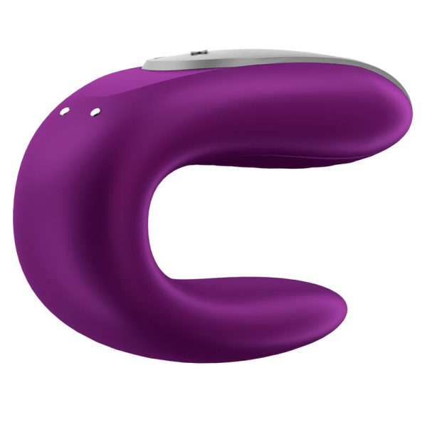 SATISFYER DOUBLE FUN PARTNER VIBRATOR - ROXO - Image 10