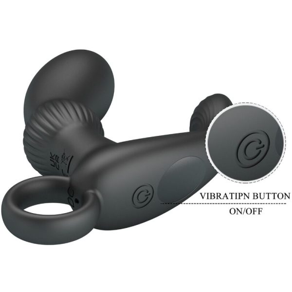 PRETTY LOVE - CAYLA MASSAGEADOR VIBRADOR ANAL PRETO - Image 6