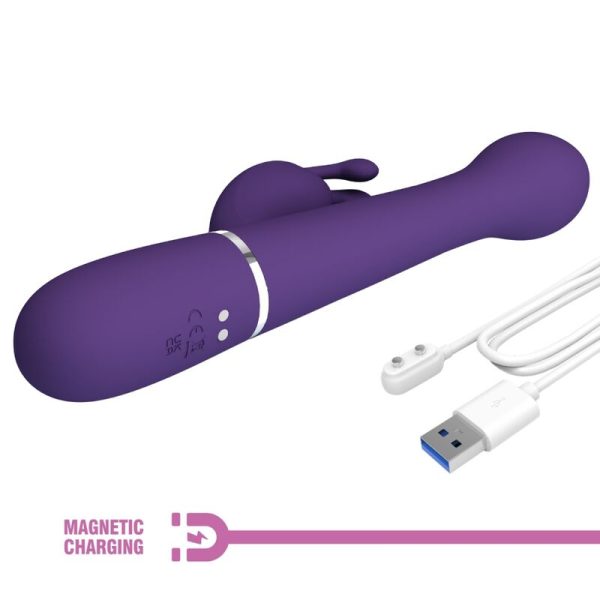 PRETTY LOVE - VIBRADOR COELHO DEJON 3 EM 1 MULTIFUNO ROXO - Image 10