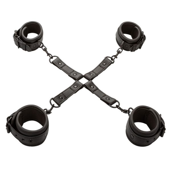 CALEXOTICS - NOCTURNAL CONECTOR HOG TIE CUERO AJUSTÃVEL PRETO - Image 2