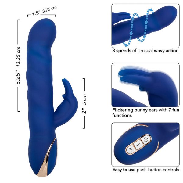 CALEXOTICS - JACK RABBIT VIBRADOR WAVE MOTION AZUL - Image 7