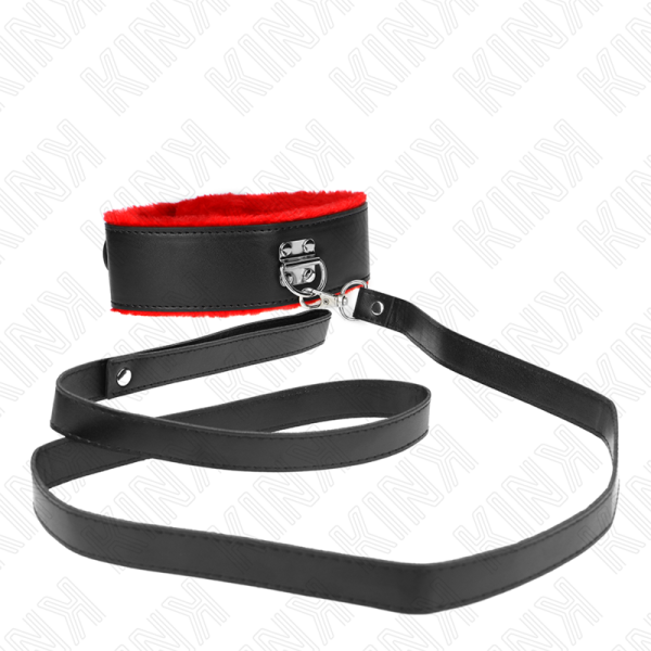 KINK - COLAR COM CINTO 116 CM COM ALÃA DE COURO VERMELHA AJUSTÃVEL 40-48 CM X 6 CM - Image 4