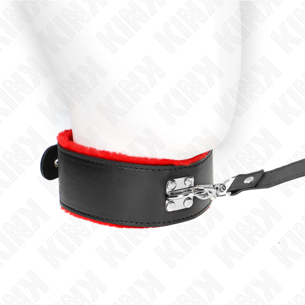 KINK - COLAR COM CINTO 116 CM COM ALÃA DE COURO VERMELHA AJUSTÃVEL 40-48 CM X 6 CM - Image 2