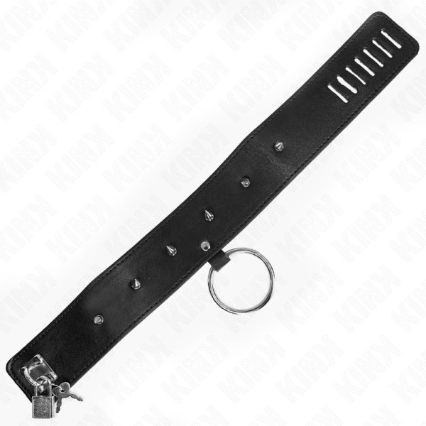 KINK - COLAR 65 CM COM TRELA COM PREGOS PRATA MODELO 2 AJUSTÃVEL 36-43 CM X 5 CM - Image 7