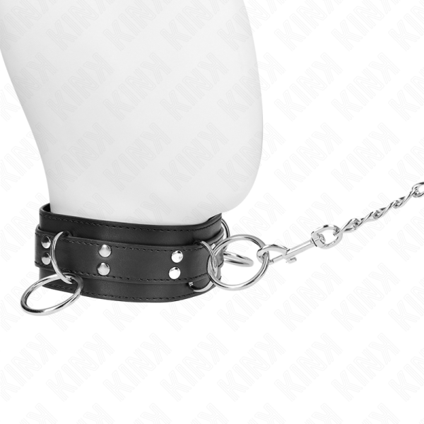 KINK - COLAR DE ESCRAVIDÃO DE 3 ANÃIS COM ALÃA 80 CM 53 X 5 CM - Image 2
