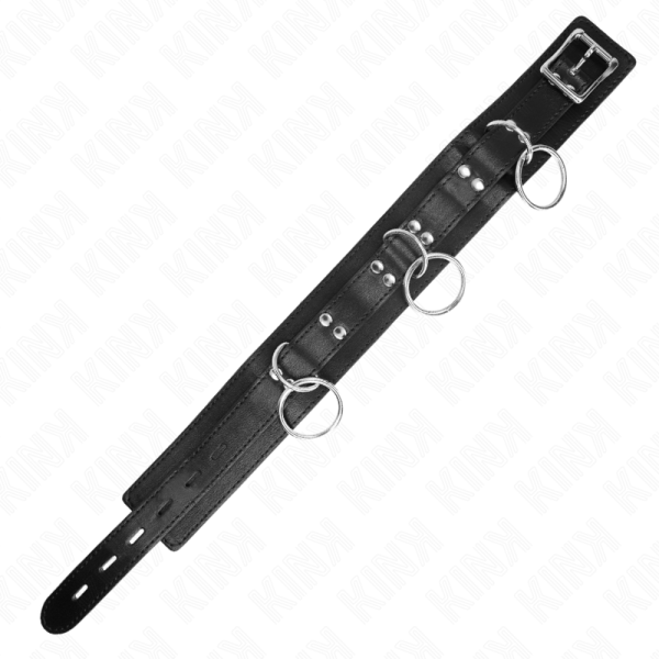 KINK - COLAR DE ESCRAVIDÃO DE 3 ANÃIS COM ALÃA 80 CM 53 X 5 CM - Image 6